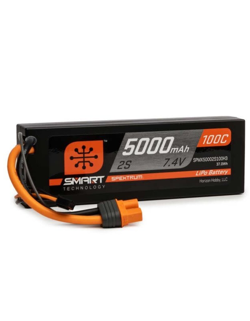 SPM SPMX50002S100H3 5000mAh 2S 7.4V 100C Smart LiPo Hardcase; IC3