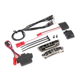 Traxxas 7185A LED light kit, 1/16 E-Revo® (includes power supply, front & rear bumpers, light harness (4 clear, 4 red), wire ties)