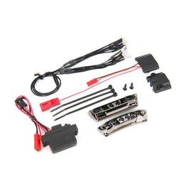 Traxxas 7185A LED light kit, 1/16 E-Revo® (includes power supply, front & rear bumpers, light harness (4 clear, 4 red), wire ties)