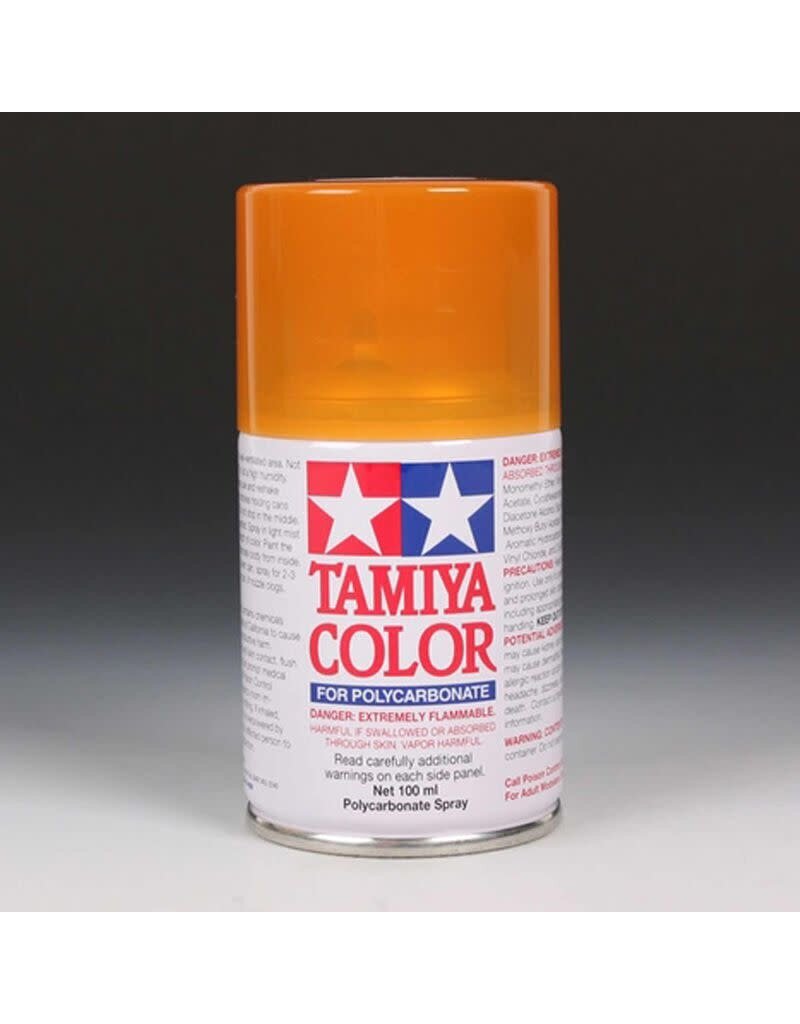 TAMIYA 86043 PS-43 Polycarbonate Spray Translucent Orange 3 oz