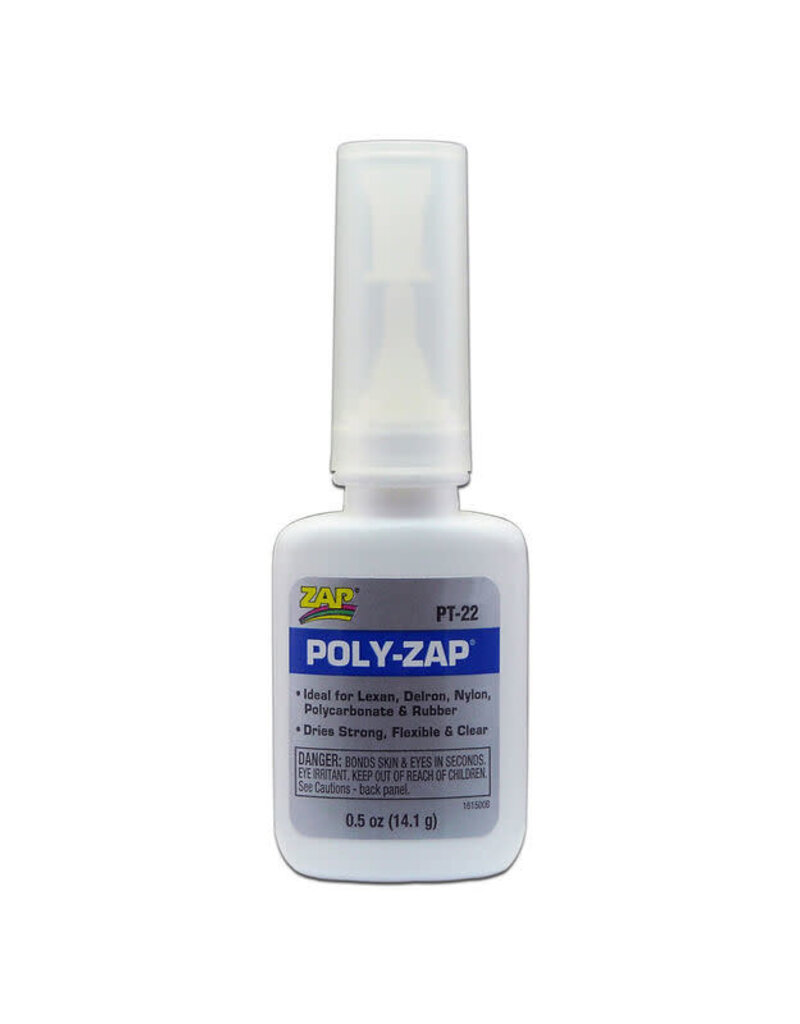 Zap PAAPT22	 Poly ZAP Glue, 1/2 oz