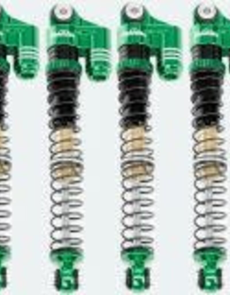 Power Hobby PHBSCX24771Green- 1/24 Axial SCX24 Aluminum 58mm Long Travel Shocks Jeep Bronco Green