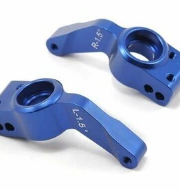 Traxxas 6455 Axle carriers, rear, 6061-T6 aluminum, left & right (blue-anodized)
