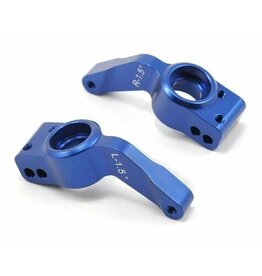 Traxxas 6455 Axle carriers, rear, 6061-T6 aluminum, left & right (blue-anodized)