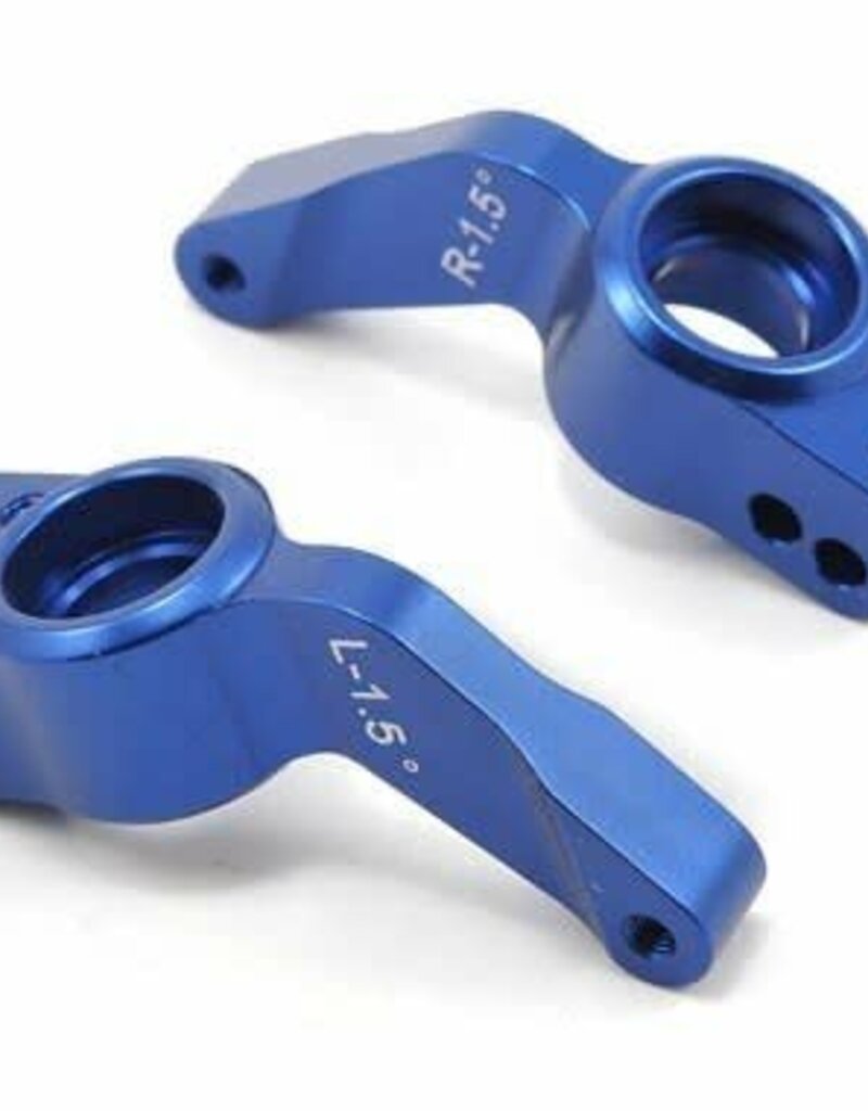 Traxxas 6455 Axle carriers, rear, 6061-T6 aluminum, left & right (blue-anodized)
