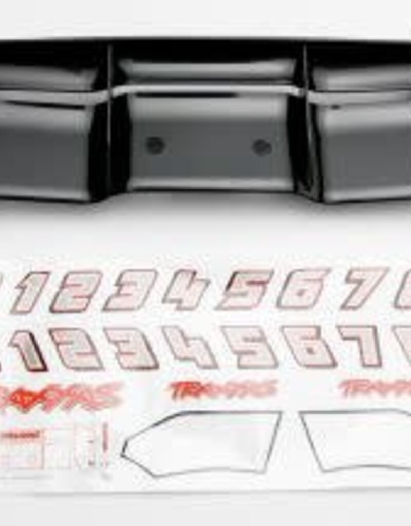 Traxxas 5446 WING REVO (BLACK)/ DECAL SHEET