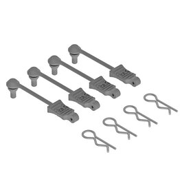 Arrma ARAC3445	 AR390165 Body Clip Retainer 1/10 Scale Black (4)