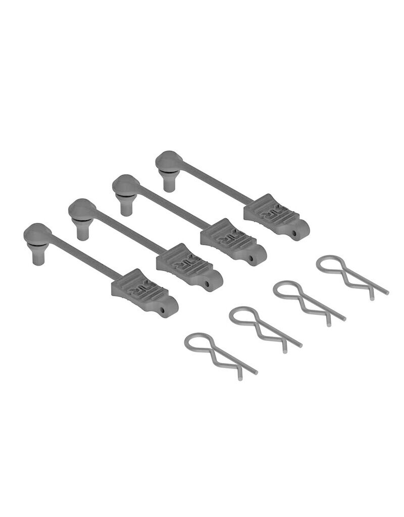 Arrma ARAC3445	 AR390165 Body Clip Retainer 1/10 Scale Black (4)