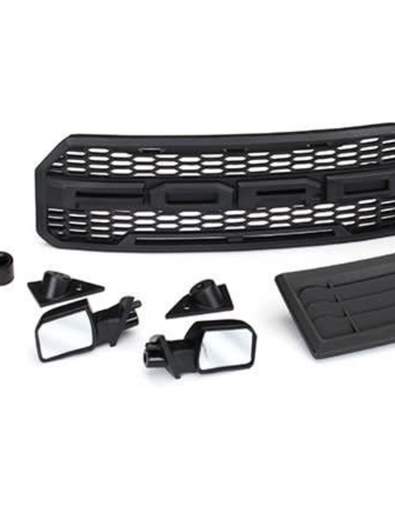 Traxxas 5028 Body accessories kit, 2017 Ford Raptor® (includes grille, hood insert, side mirrors, & mounting hardware)