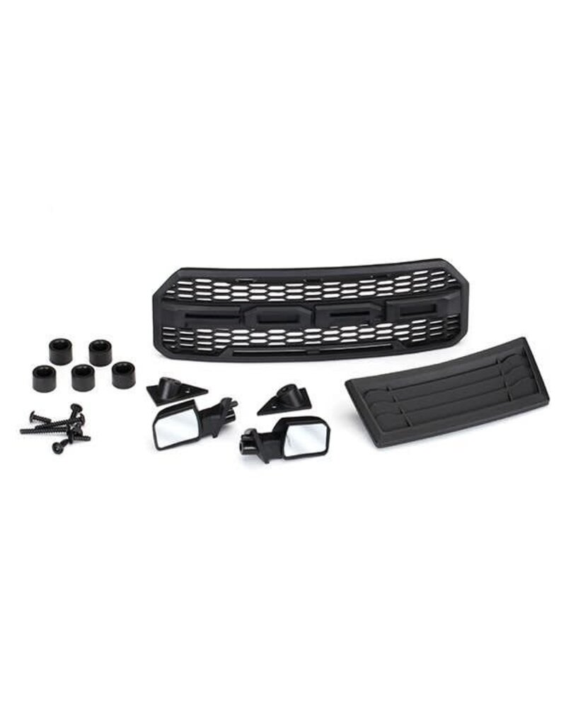 Traxxas 5028 Body accessories kit, 2017 Ford Raptor® (includes grille, hood insert, side mirrors, & mounting hardware)