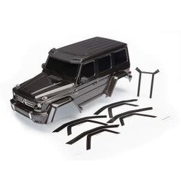 Traxxas 8811r  BODY, MERCEDES G500, CMPLT (BLACK) Body, Mercedes-Benz® G 500®, complete (black) (includes rear body post, grille, side mirrors, door handles, windshield wipers)