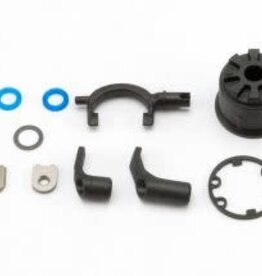 Traxxas 5681 Carrier, differential (heavy duty)/ differential fork/ linkage arms (front & rear)/x-ring gaskets (2)/ ring gear gasket/ bushings (2)/ 6.5x10x0.5 TW