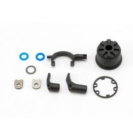 Traxxas 5681 Carrier, differential (heavy duty)/ differential fork/ linkage arms (front & rear)/x-ring gaskets (2)/ ring gear gasket/ bushings (2)/ 6.5x10x0.5 TW