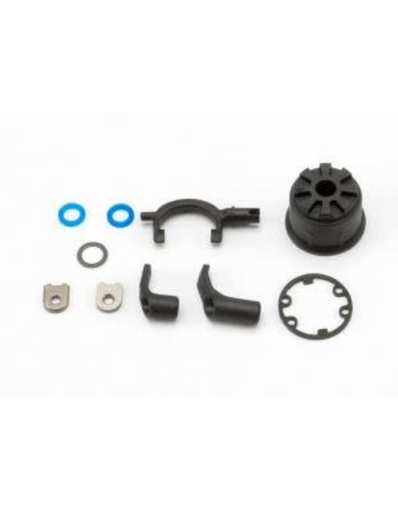 Traxxas 5681 Carrier, differential (heavy duty)/ differential fork/ linkage arms (front & rear)/x-ring gaskets (2)/ ring gear gasket/ bushings (2)/ 6.5x10x0.5 TW