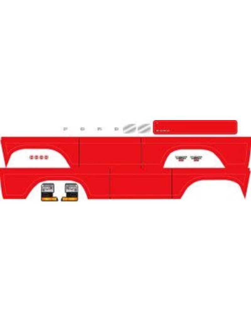 Traxxas Decal sheet, Bronco, red (fits #8010 body)