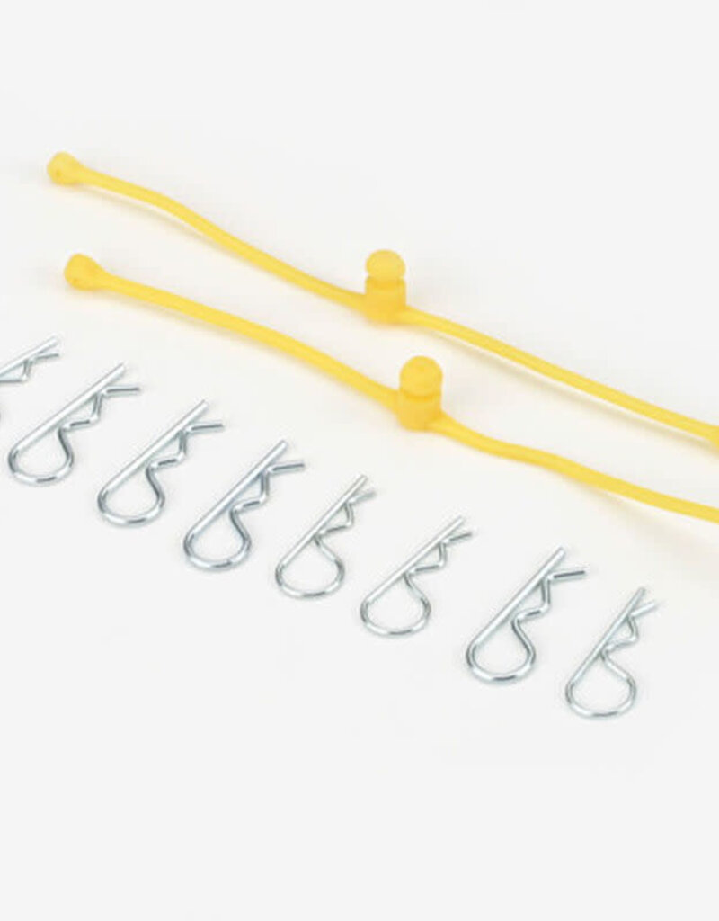 Dubro DUB2247 Body Klip Retainers Yellow
