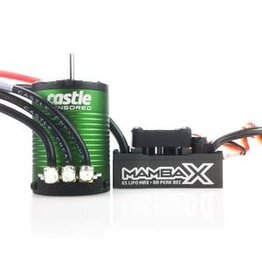 Castle Creations CSE010-0155-03	MAMBA X Sensored 25.2V WP ESC 1406-6900KV Combo