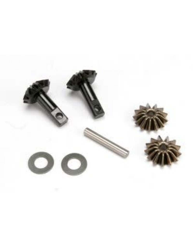 Traxxas Gear set, differential (output gears (2)/ spider gears (2)/ spider gear shaft)