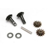 Traxxas Gear set, differential (output gears (2)/ spider gears (2)/ spider gear shaft)