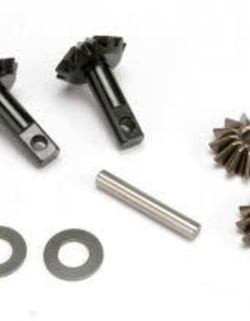 Traxxas Gear set, differential (output gears (2)/ spider gears (2)/ spider gear shaft)
