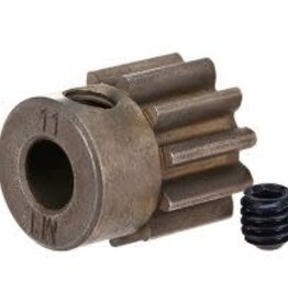 Traxxas Gear, 11-T pinion (1.0 metric pitch) (fits 5mm shaft)/ set screw (for use only with steel spur gears)
