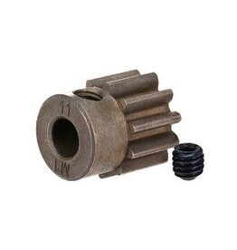Traxxas Gear, 11-T pinion (1.0 metric pitch) (fits 5mm shaft)/ set screw (for use only with steel spur gears)