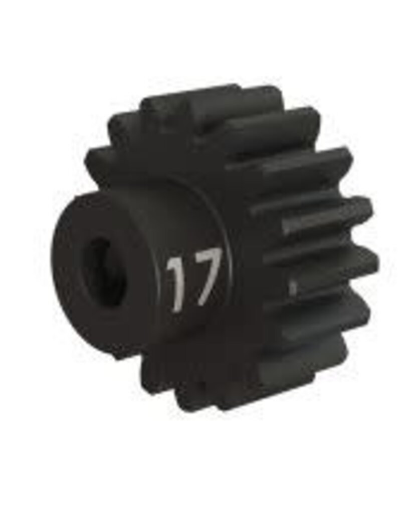 Traxxas 3947x Gear, 17-T pinion (32-p), heavy duty (machined, hardened steel)/ set screw