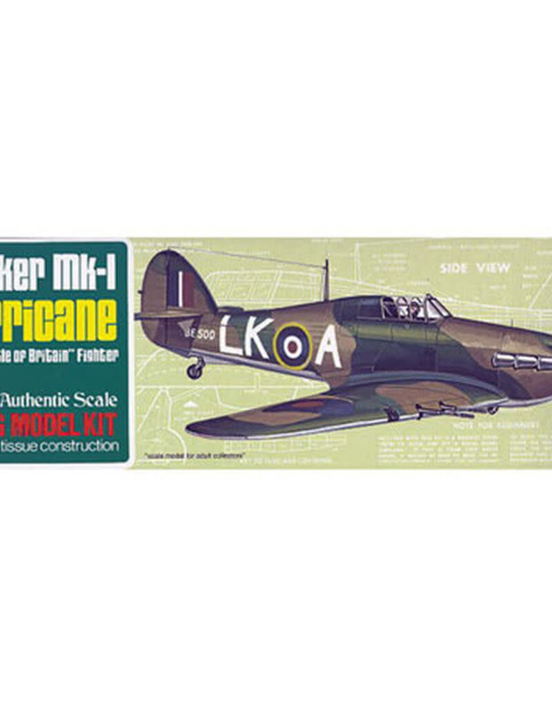 guillows GUI506	 Hawker MK-1 Hurricane