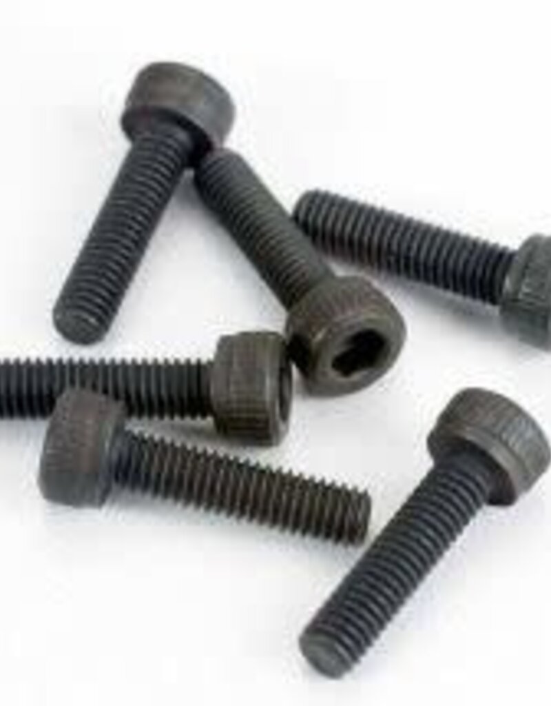 Traxxas 2584 Head screws, 3x12mm cap-head machine (hex drive) (6) (TRX 2.5, 2.5R, 3.3)