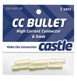 Castle Creations CSECCBUL653	 6.5mm High Current CC Bullet Connector Set