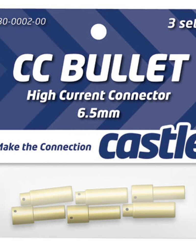 Castle Creations CSECCBUL653	 6.5mm High Current CC Bullet Connector Set