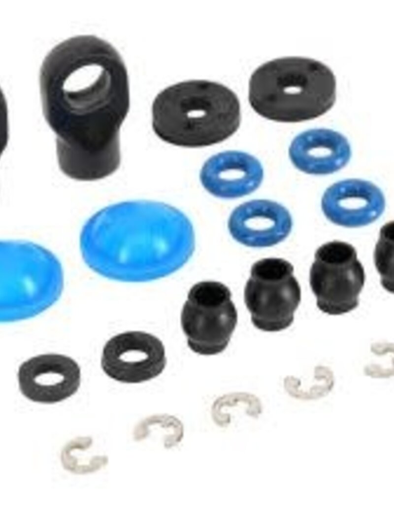 Traxxas 7062 Rebuild kit, GTR composite shocks (x-rings, bladders, pistons, e-clips, shock rod ends, hollow balls) (renews 2 shocks)