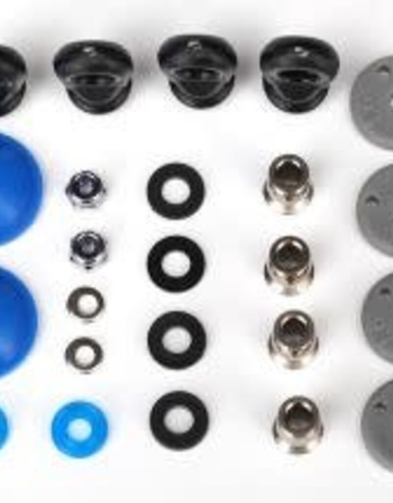 Traxxas 7463 Rebuild kit, GTR long/xx-long shocks (x-rings, bladders, pistons, piston nuts, shock rod ends, hollow balls) (renews 2 shocks)
