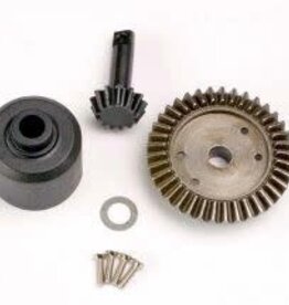 Traxxas 4981 Ring gear, 37-T/ 13-T pinion/ diff carrier/6x10x0.5mm PTFE-coated washer (1)/ 2x8mm countersunk machine screws (4)