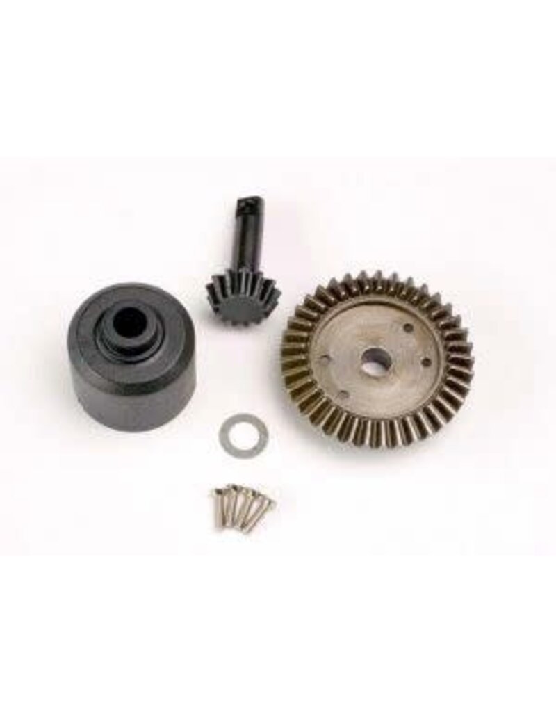 Traxxas 4981 Ring gear, 37-T/ 13-T pinion/ diff carrier/6x10x0.5mm PTFE-coated washer (1)/ 2x8mm countersunk machine screws (4)