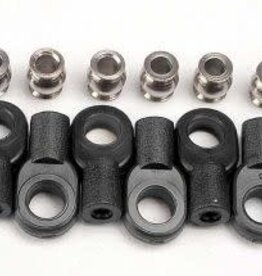 Traxxas 2742X Rod ends, short (6)/ hollow balls (6)