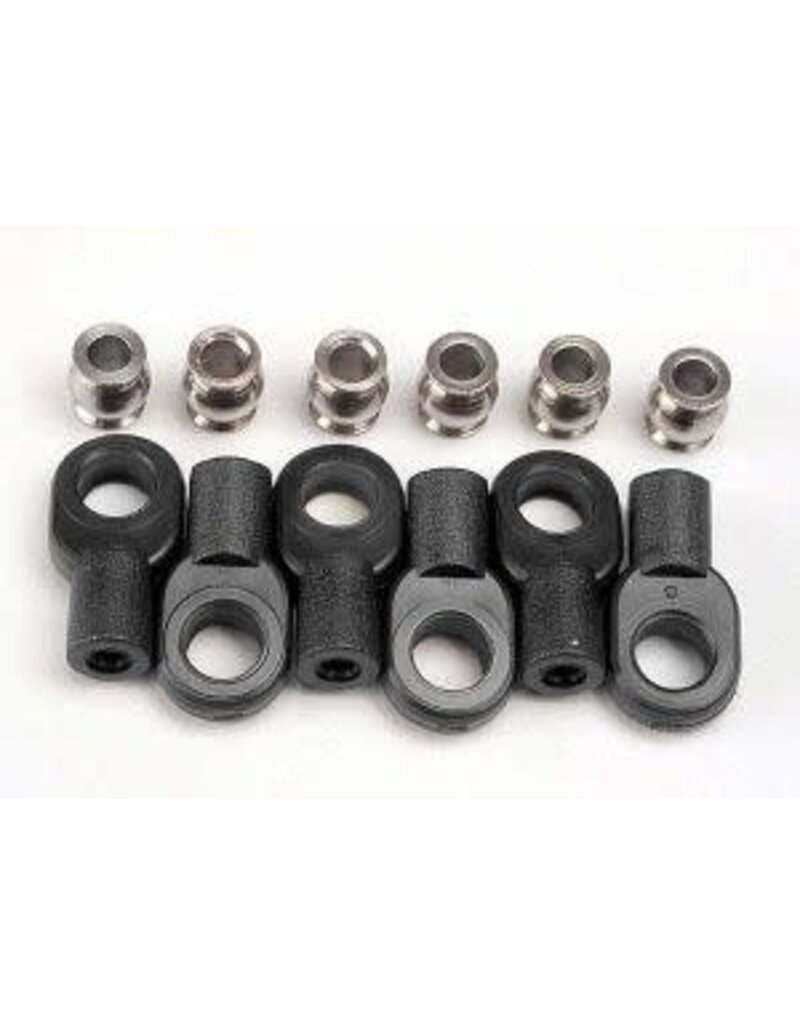 Traxxas 2742X Rod ends, short (6)/ hollow balls (6)