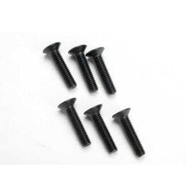 Traxxas 2547 Screws, 4x18mm countersunk machine (hex drive) (6)