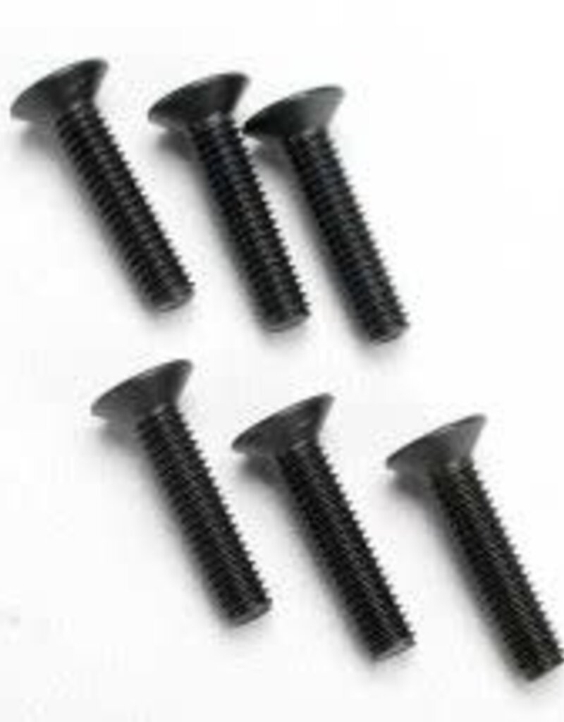 Traxxas 2547 Screws, 4x18mm countersunk machine (hex drive) (6)