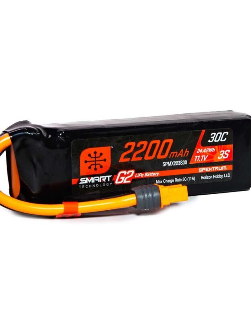 Spektrum SPMX223S30	 2200mAh 3S 11.1V Smart G2 LiPo 30C; IC3