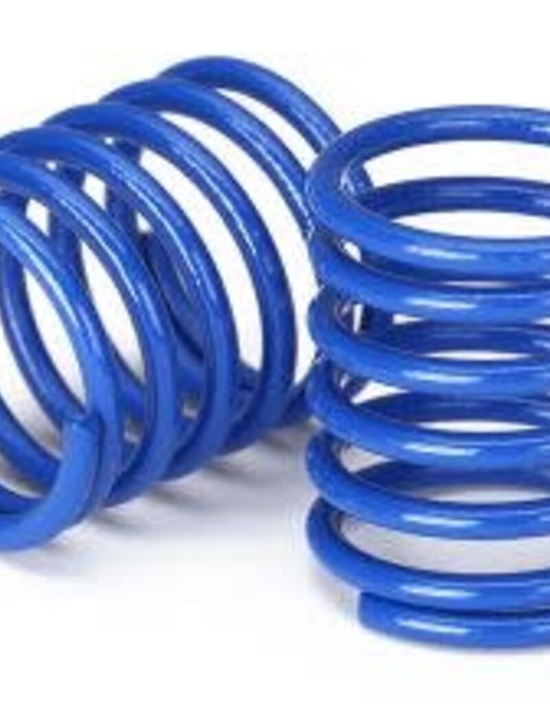 Traxxas 8362X Spring, shock (blue) (3.7 rate) (2)