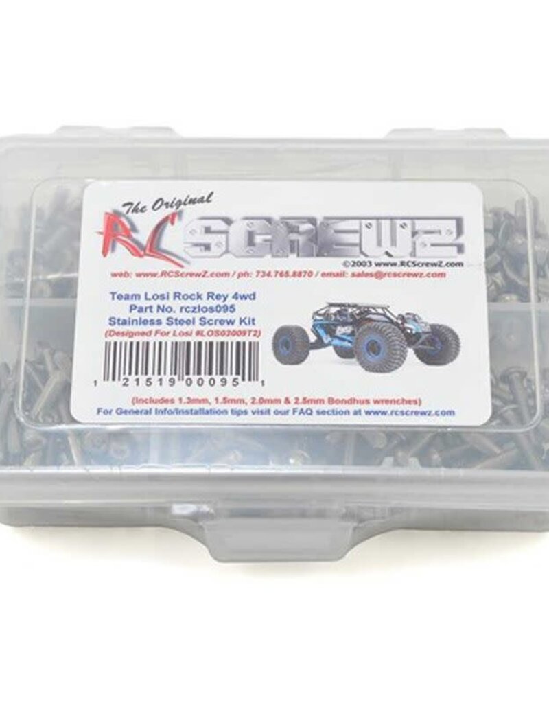 rc screws RCZLOS095	 SS Screw Set-LOS Rock Rey 4wd