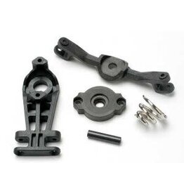 Traxxas 5344 Steering arm (upper & lower)/ servo saver/ servo saver spring/ steering arm shaft