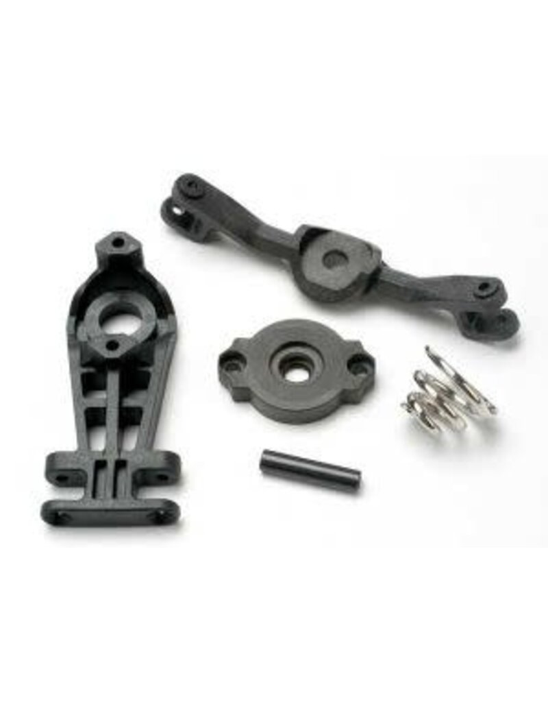 Traxxas 5344 Steering arm (upper & lower)/ servo saver/ servo saver spring/ steering arm shaft