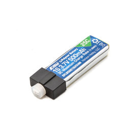 Eflight EFLB5001S25UM	 500mAh 1S 3.7V 25C LiPo High Current UMX Connector