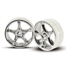 Traxxas 2473 Wheels, Tracer 2.2' (chrome) (2) (Bandit front)