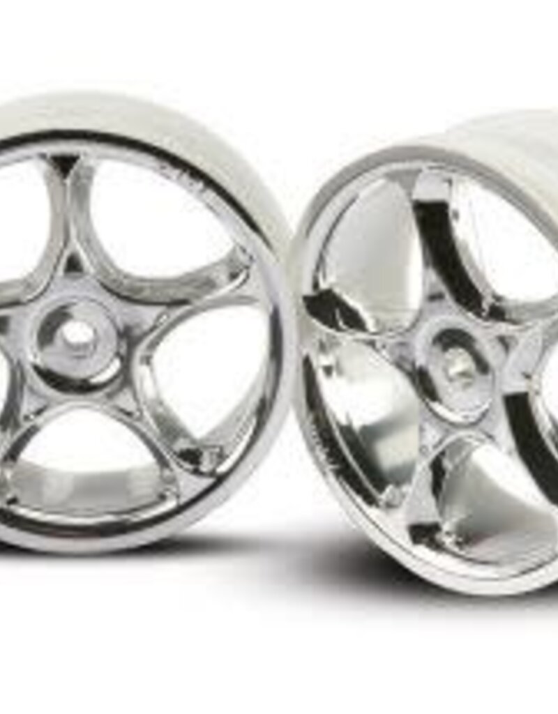 Traxxas 2473 Wheels, Tracer 2.2' (chrome) (2) (Bandit front)