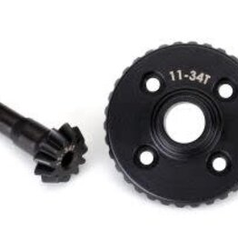 Traxxas 8279R - Ring gear, differential/ pinion gear, differential (machined)