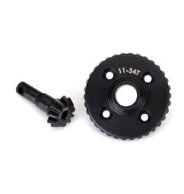 Traxxas 8279R - Ring gear, differential/ pinion gear, differential (machined)