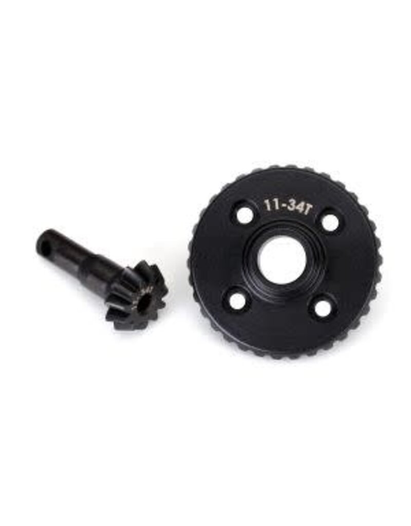 Traxxas 8279R - Ring gear, differential/ pinion gear, differential (machined)